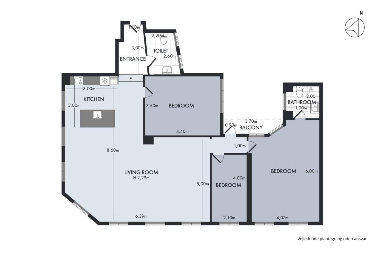Sanders Regent - Chic Three-Bedroom Apartment Near Central Square Kopenhagen Exterior foto